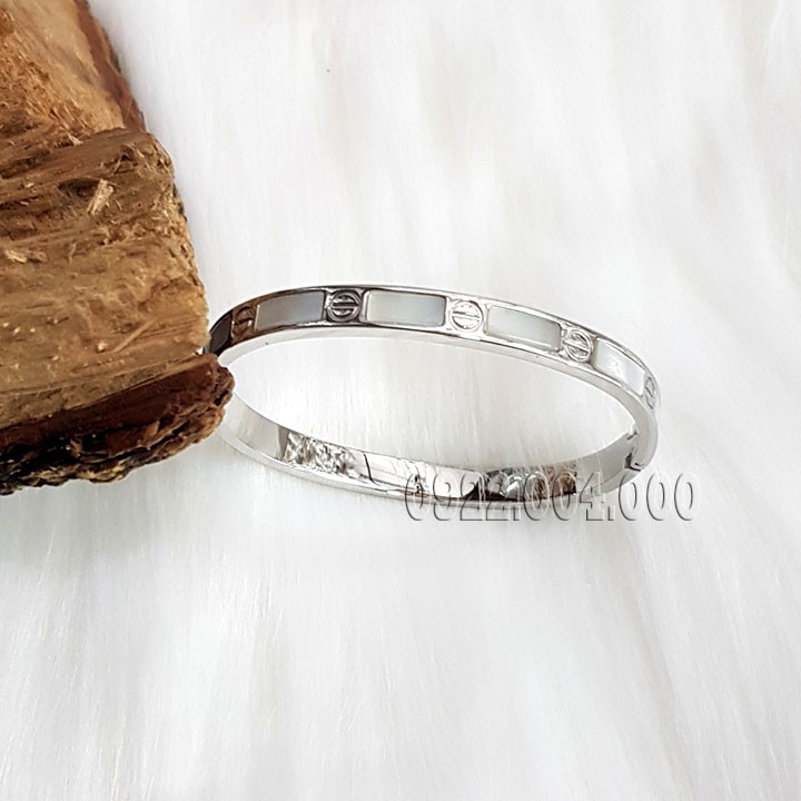 Vòng tay nữ cẩn đá xà cừ VZ090