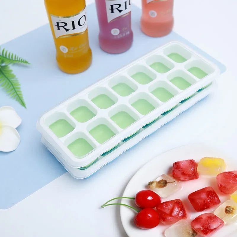 Khay Làm Đá SILICONE 14 Lỗ Mr.Der Có Nắp Đậy Không BPA An Toàn Cho Bé