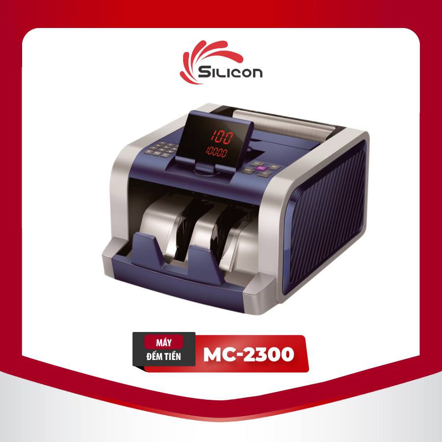 Máy đếm tiền cao cấp Silicon MC-2300 (đếm tiền giấy-polyme,ngoại tệ USD & EURO)