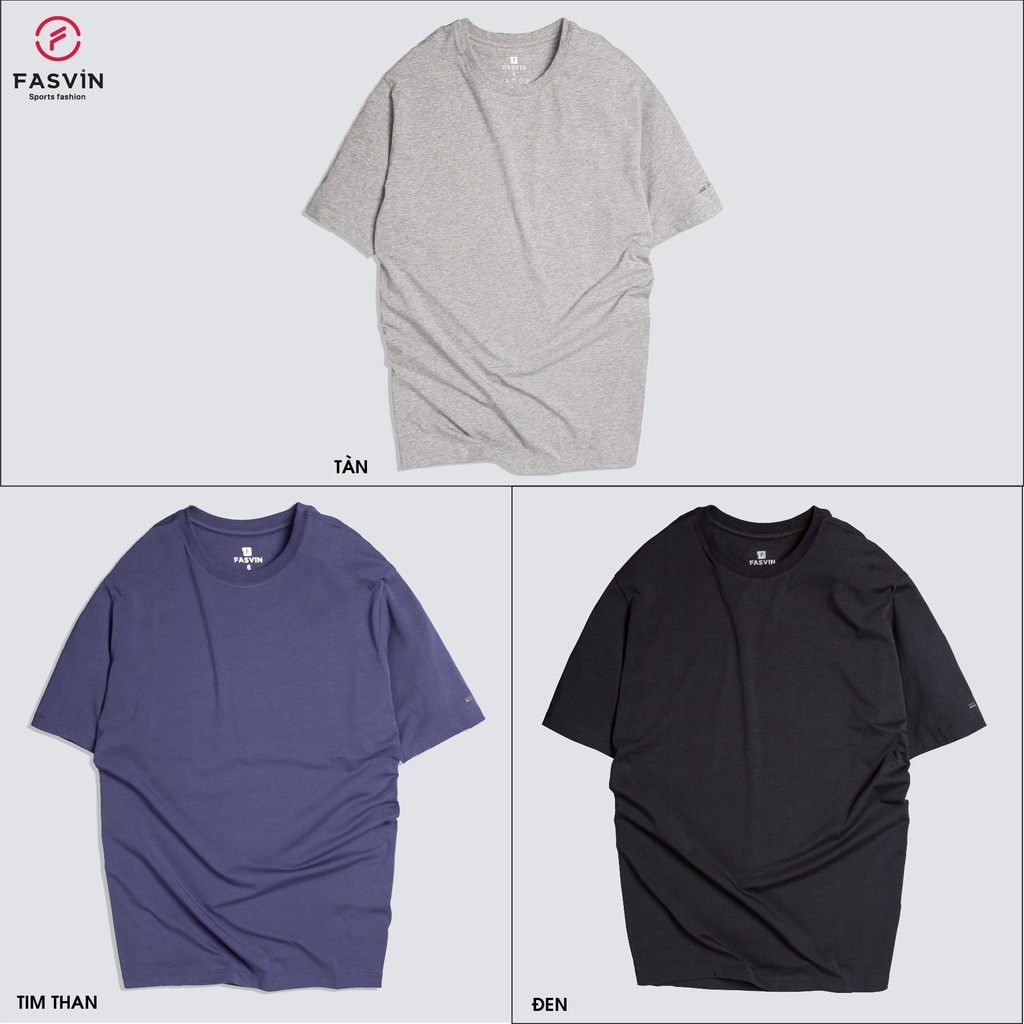 Áo thun nam BIG SIZE Fasvin TS20150.HN vải cotton mềm mại co giãn thoải mái