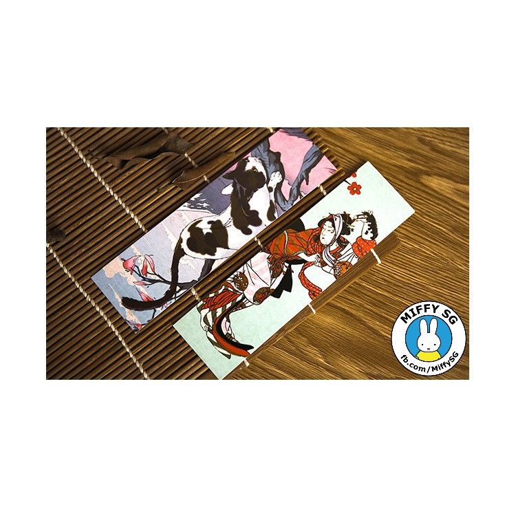 Hộp 30 bookmark giấy cổ phong Nhật Bản DU LI THƯ