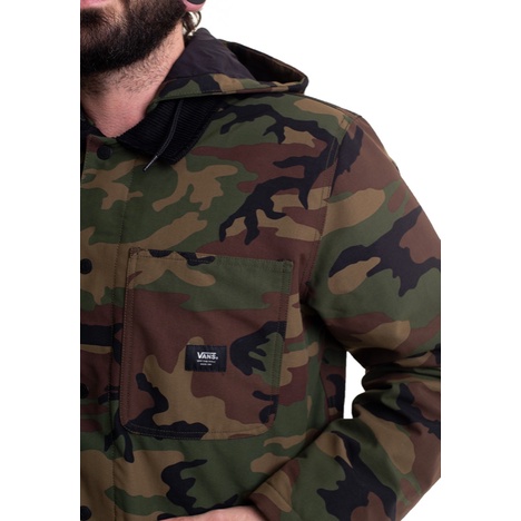 Áo Choàng Phao Vans Camo Chính Hãng Size M