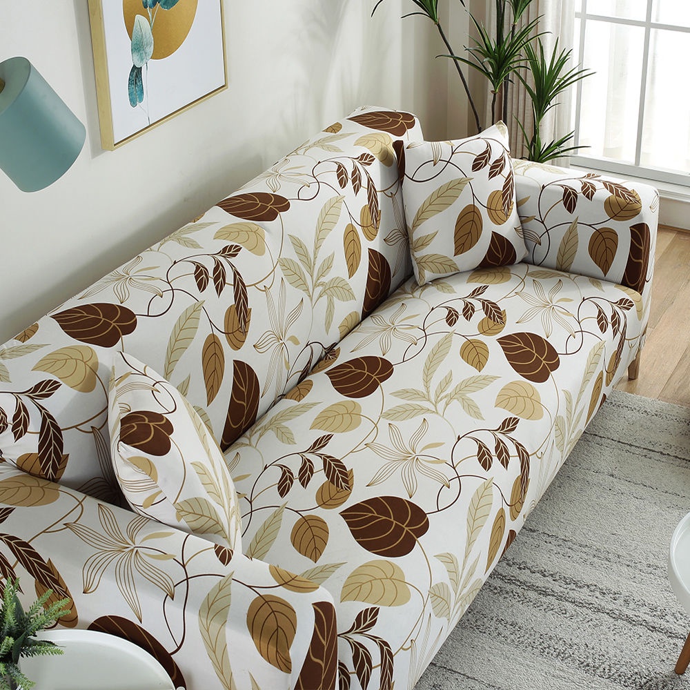 Vỏ Bọc Ghế Sofa Co Giãn Chống Trượt Chống Bụi In Họa Tiết Đơn Giản