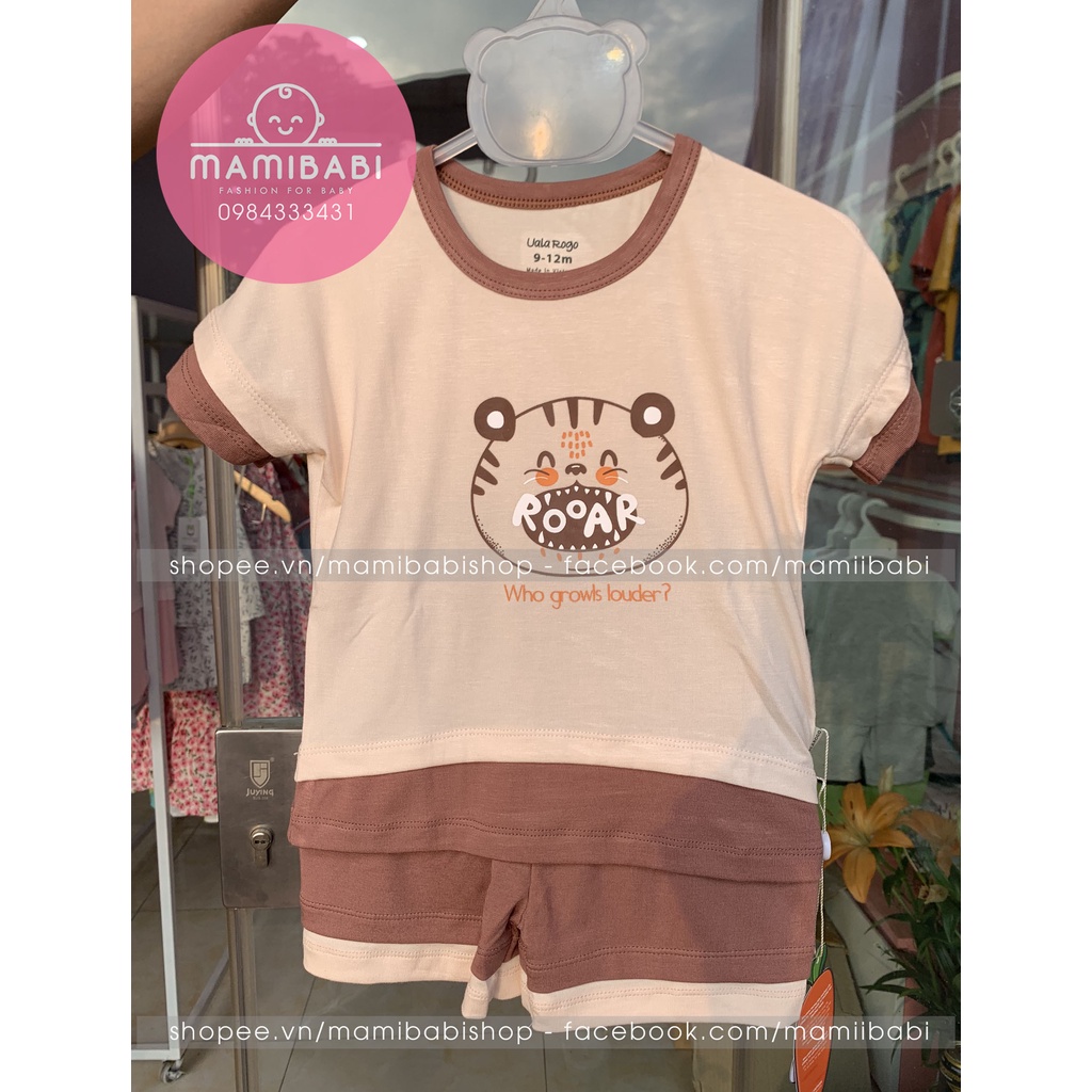 Bộ cộc Ualarogo UR2247 siêu mát, thấm hút, co giãn cho bé yêu