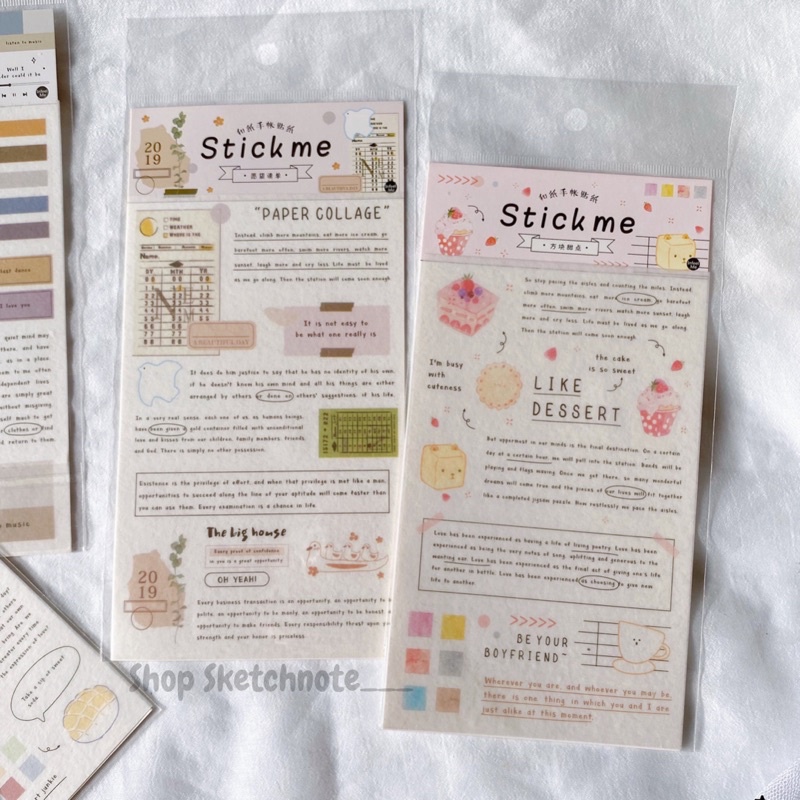 Sticker hình và chữ trang trí ST071