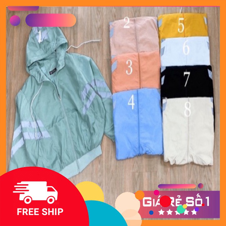𝗡𝗘𝗪 𝗔𝗥𝗥𝗜𝗩𝗔𝗟 Áo Khoác Dù Phản Quang Hot Hit( Ảnh Chụp Thật)