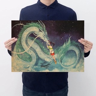 Anime Chiba Chihiro E Kraft Retro Poster