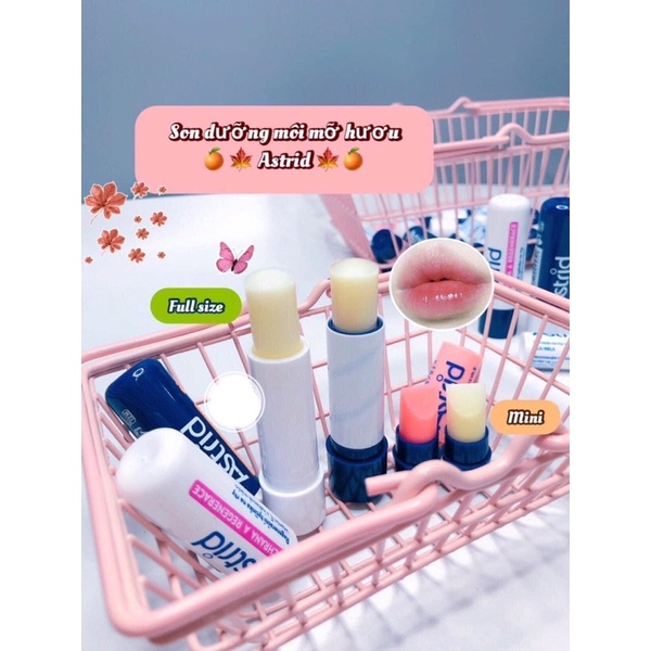 Son Dưỡng Môi Chiết Xuất Mỡ Hươu Astrid  - Hỗ Trợ Tẩy Da chết Môi khi bôi lớp dày