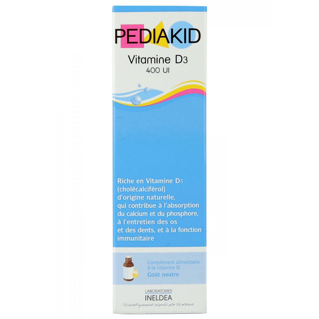 Pediakid Vitamin D3 Giải pháp cho trẻ còi xương hàng Pháp - Lọ 125ml