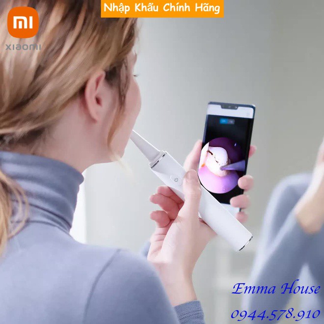 [Hàng Chính Hãng] Máy lấy cao răng siêu âm Xiaomi Sunuo T11 Pro, Tích hợp Camera kết nối Smartphone,