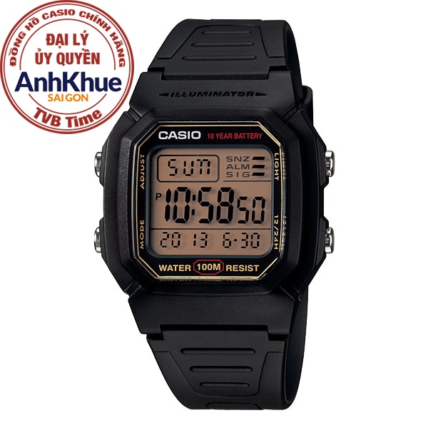 Đồng hồ nam dây nhựa Casio chính hãng Anh Khuê W-800HG-9AVDF