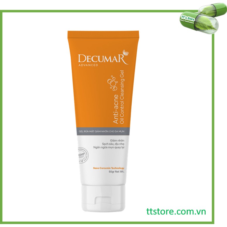 [New_Decumar Advanced] Gel rửa mặt giảm nhờn ngừa mụn [Sữa rửa mặt, decuma, dercuma, dercumar, clean, cleanser]