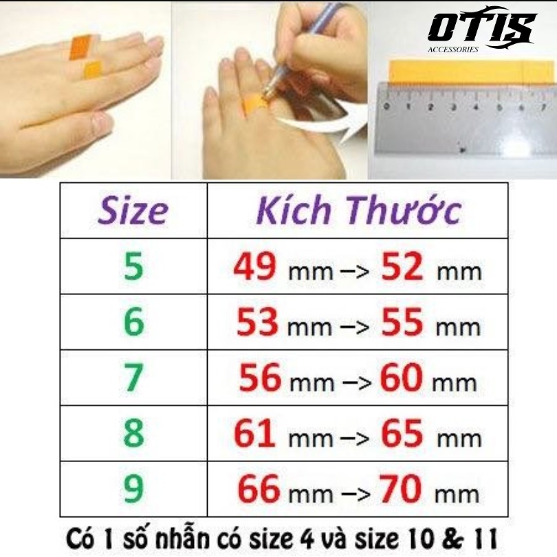 Nhẫn Titan đeo tay SS2 - Thép Không Rỉ - BH 1 năm