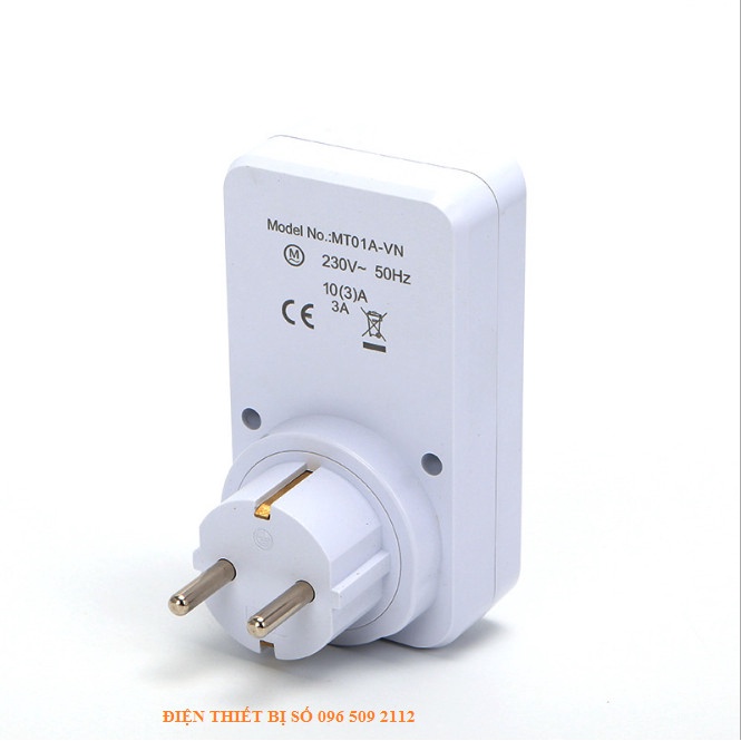 Ổ CẮM HẸN GIỜ  LẬP TRÌNH CƠ MT01A-VN 24 HOURS TIMER  LOẠI TỐT SIÊU BỀN CHÂN CẮM EU TIỆN LỢI