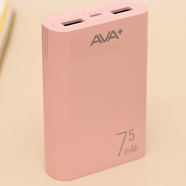 Pin sạc dự phòng AVA LJ JP199 7500mAh - Chính hãng BH 12 tháng