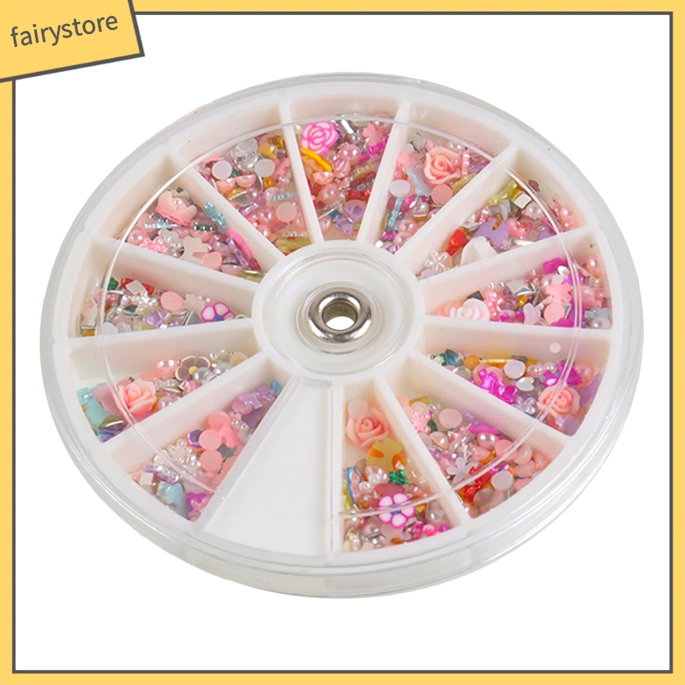 Hộp hạt trang trí móng tay nghệ thuật xinh xắn thời trang cho nữ