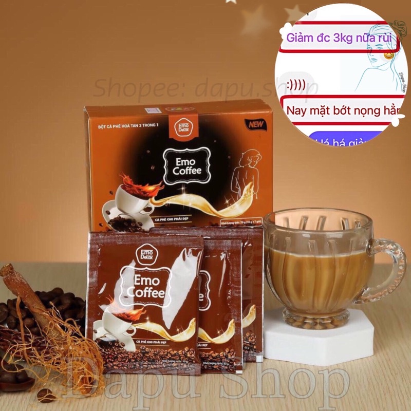 (EMO COFFEE) Bột hoà tan giảm cân Emoslim vị Cà Phê