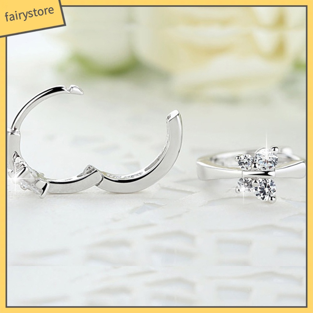 Bông Tai Hình Bướm Đính Đá Thời Trang Cho Nữ