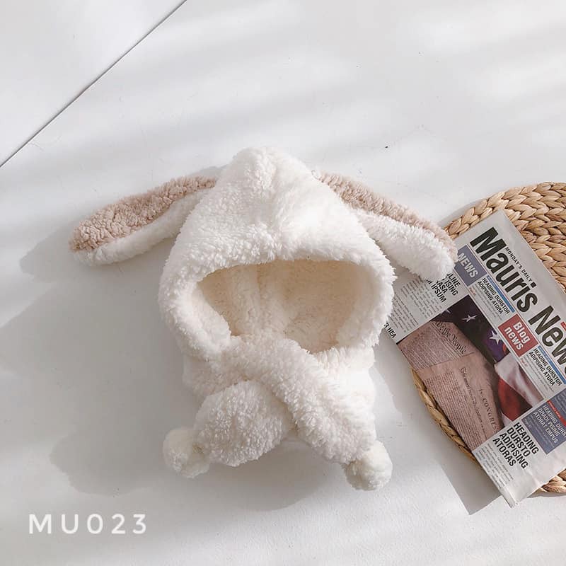 Mũ khăn lông cừu 2 in 1 - MU023