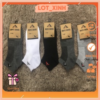 Combo 5 Tất Nam cổ ngắn chống mùi kháng khuẩn hàng dầy đẹp T&T NO203
