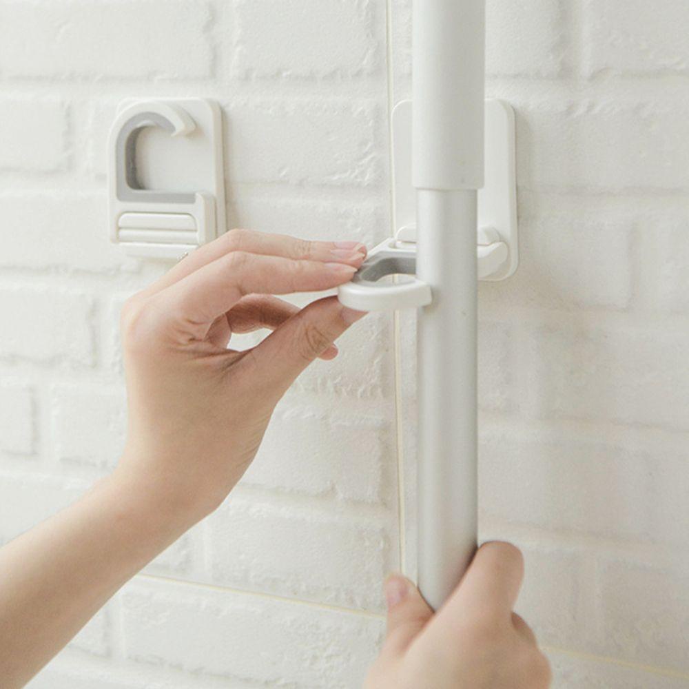 Giá Đỡ Chổi &amp; Cây Lau Nhà Tự Dính Sắp Xếp Gọn Gàng