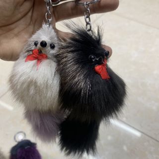 Móc khoá hồ ly lông thiệt