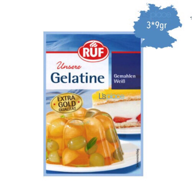 Bột Gelatin Hữu Cơ Ruf 9g (Mẫu Mới)