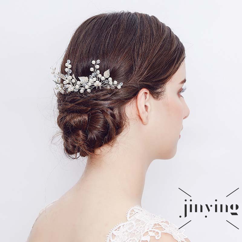 GETNOIVAS Cặp kẹp tóc đính ngọc trai xinh xắn chất lượng