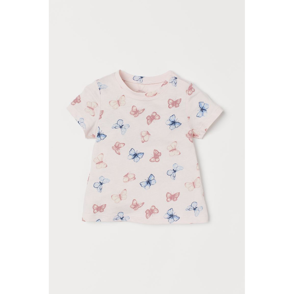 Áo phông hồng butterfly HM H&amp;M_hàng chính hãng authentic