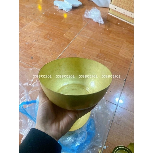 Bát đồng to 16 x 9 cm chất liệu bằng đồng nguyên chất hàng gò thủ công tay