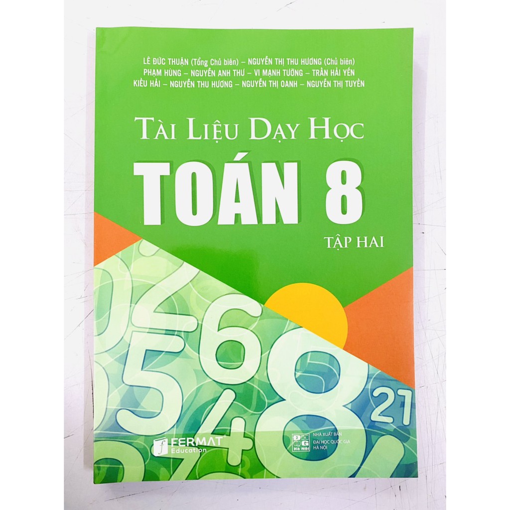 Sách - Combo Tài Liệu Dạy Học Toán 8 - Tập 1, 2 (2 cuốn)