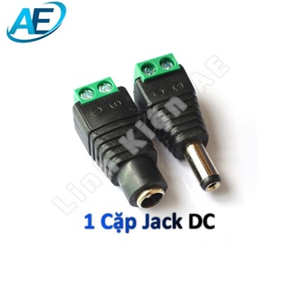 1 cặp jack dc đực - cái cấp nguồn 5.5x2.1mm