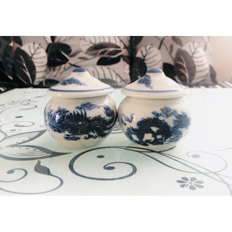 Chum đựng gạo/muối - Đồ thờ cúng (cặp 2 cái)