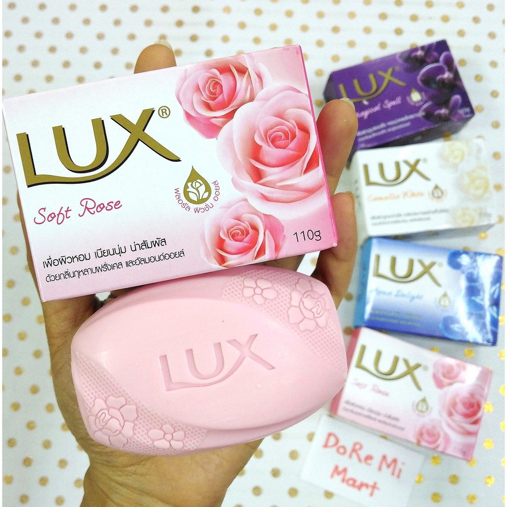 Xà phòng LUX Thái các màu bánh to 110g Thái Lan 🇹🇭 hồng, trắng, xanh tím, thơm, tắm rửa tay | BigBuy360 - bigbuy360.vn