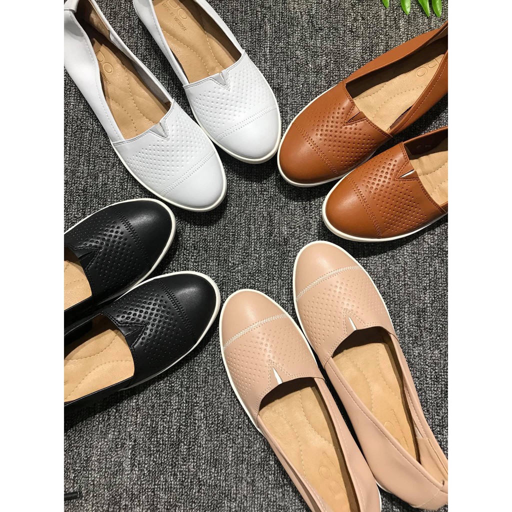 Giày bệt búp bê da thật Hàng VNXK