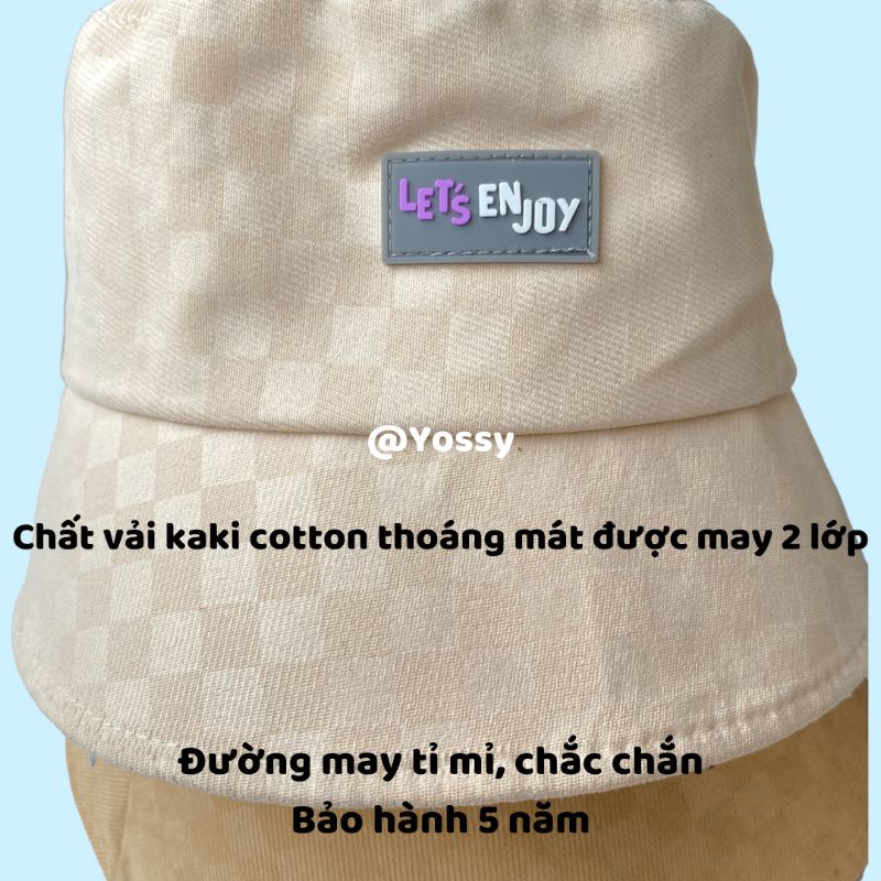 Mũ bucket Caro Let Enjoy unisex phong cách Hàn Quốc ❤ Nón bucket tai bèo nam nữ cao cấp