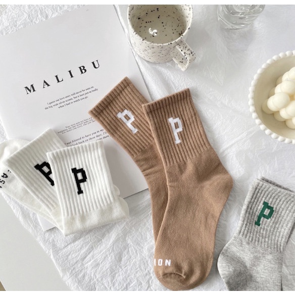 Vớ Tất Chữ P cổ cao đủ màu phong cách thể thao, trẻ trung và năng động.