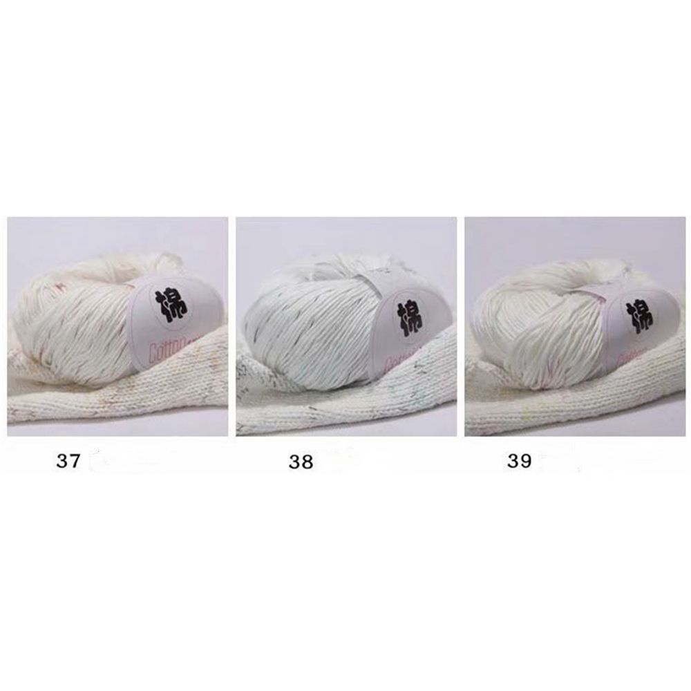 Cuộn len sợi cotton mềm mại màu trơn chất lượng cao