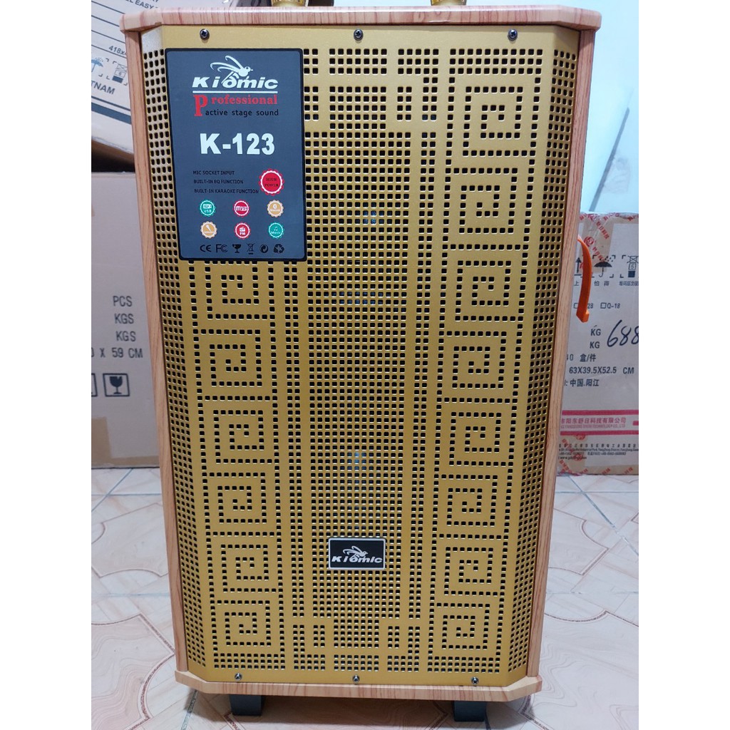 Loa kéo Kiomic K-123 Loa Bass 3 Tấc Công Suất Lớn, Âm Thanh Đỉnh Cao, hàng chính hãng