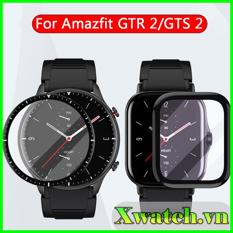 Dán Màn Hình Cường Lực Amazfit GTR 2 GTR 2E GTS 2 3D Dẻo Full Màn