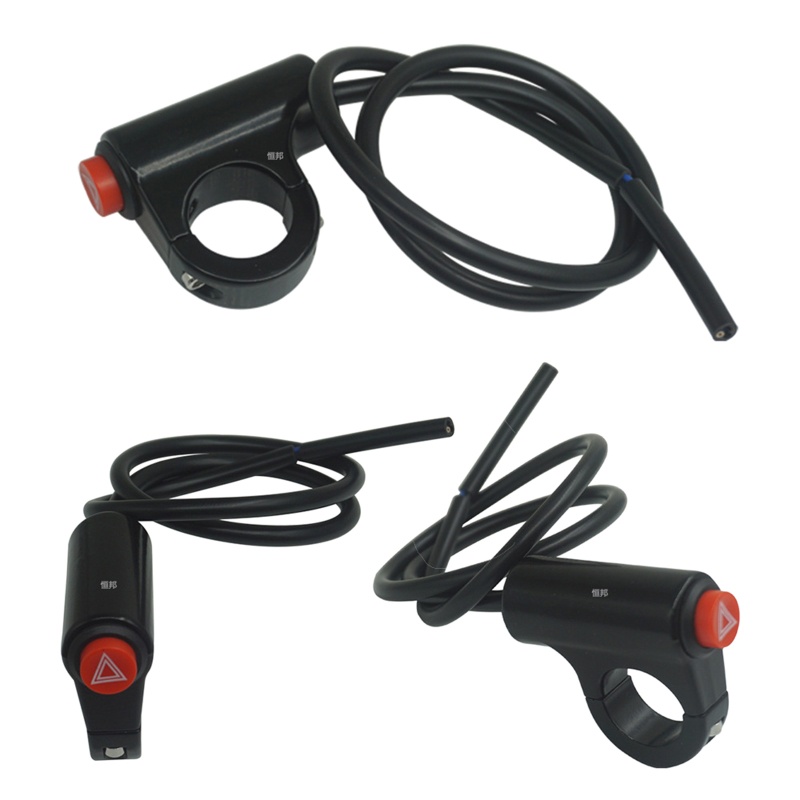 SUN Motorcycle Switch Hazard Light Switch Button Double Flash Warning Universal