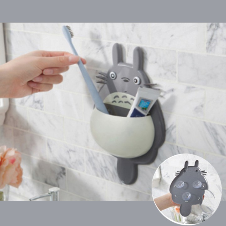 HCM - Khay totoro cắm bàn chải, đồ dùng phòng tắm kute dễ thương