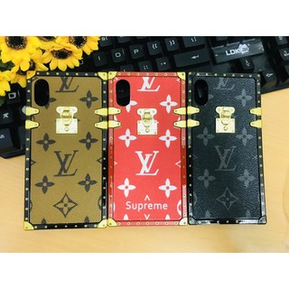 Ốp lưng LV hiện đại cho Iphone X/XS max (Tặng dây đeo thời trang)