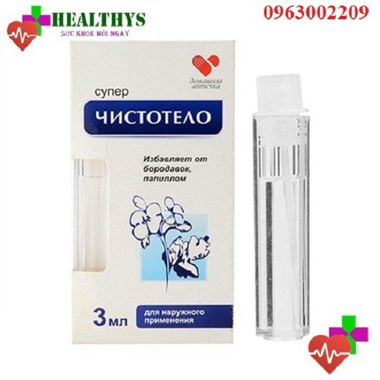 Thuốc_chấm_trị# Nốt ruồi, Mụn cóc, Mụn Thịt