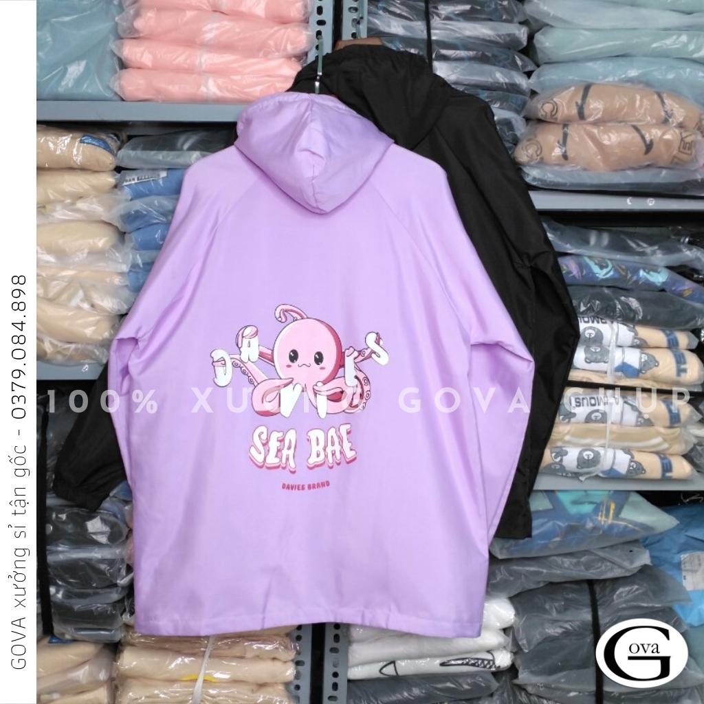 Áo khoác dù Sea Bae nam nữ form rộng Unisex 2 lớp Chống Nắng Siêu Hot ulzzang Jacket Bomber GOVA