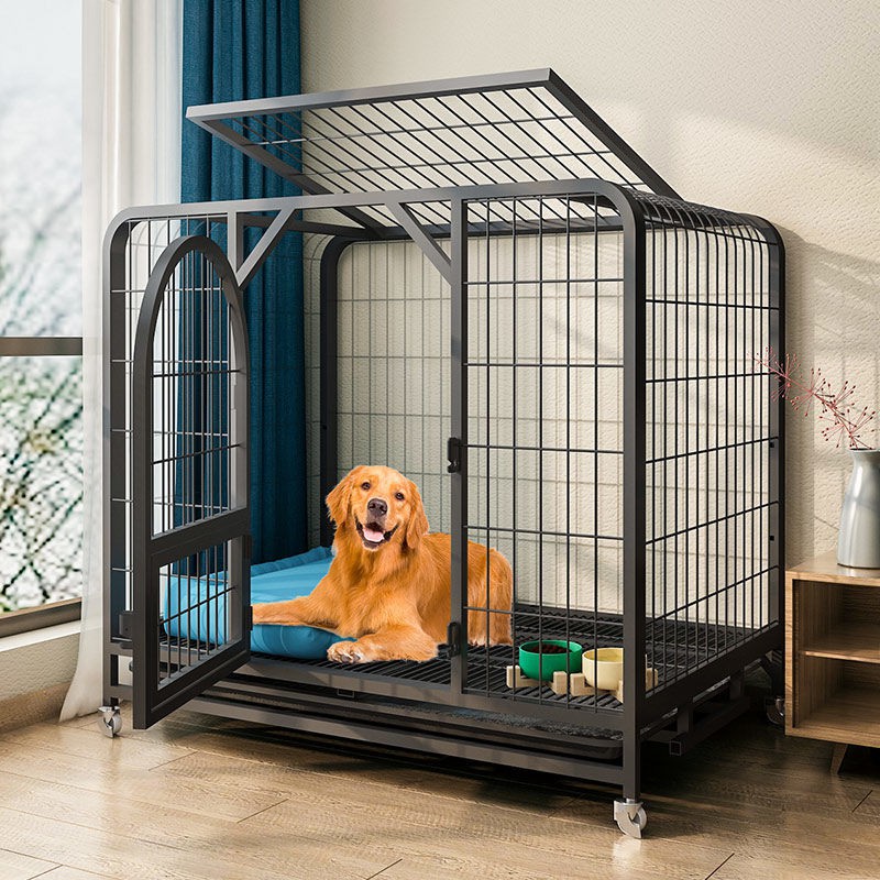 Chuồng cho chó Con lớn nhỏ và trung bình Vật nuôi Golden Retriever Corgi Quá khổ với nhà vệ sinh Hàng rào ngăn cách tron