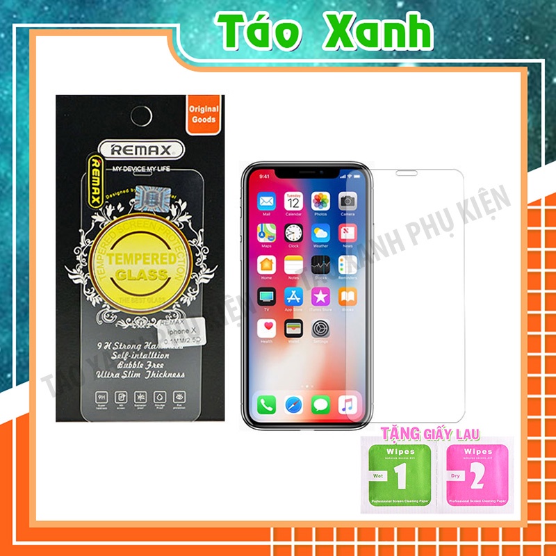 Kính Cường Lực Remax Xịn 0.1mm. Dành cho các máy iphone  5/6/6+/7/7+/8/8+/X/Xr/Xs Max/ 11/ 11pro/ 11pro Max