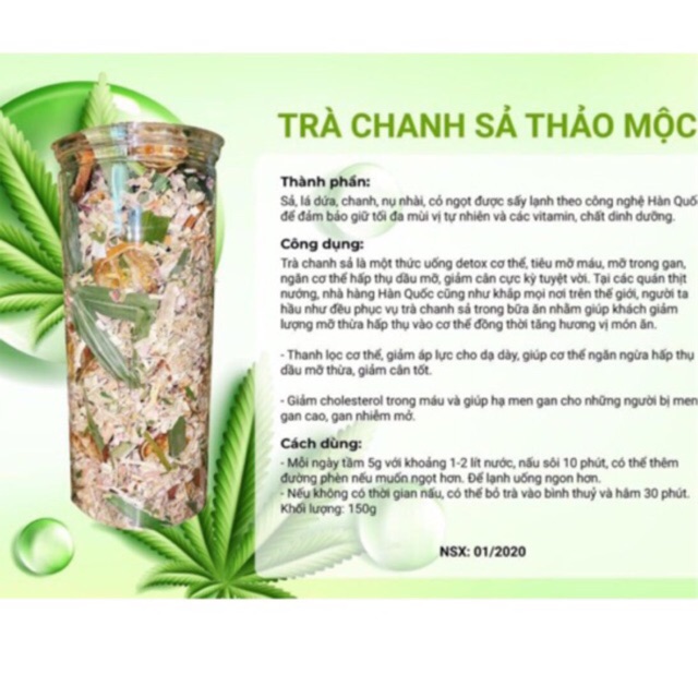 Thanh lọc cơ thể với Trà chanh sả lá dứa