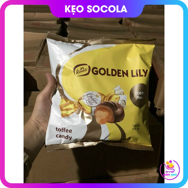 [CỰC PHẨM] Kẹo Socola Bông Huệ Vàng Konti “Golden Lily” Nga 500G