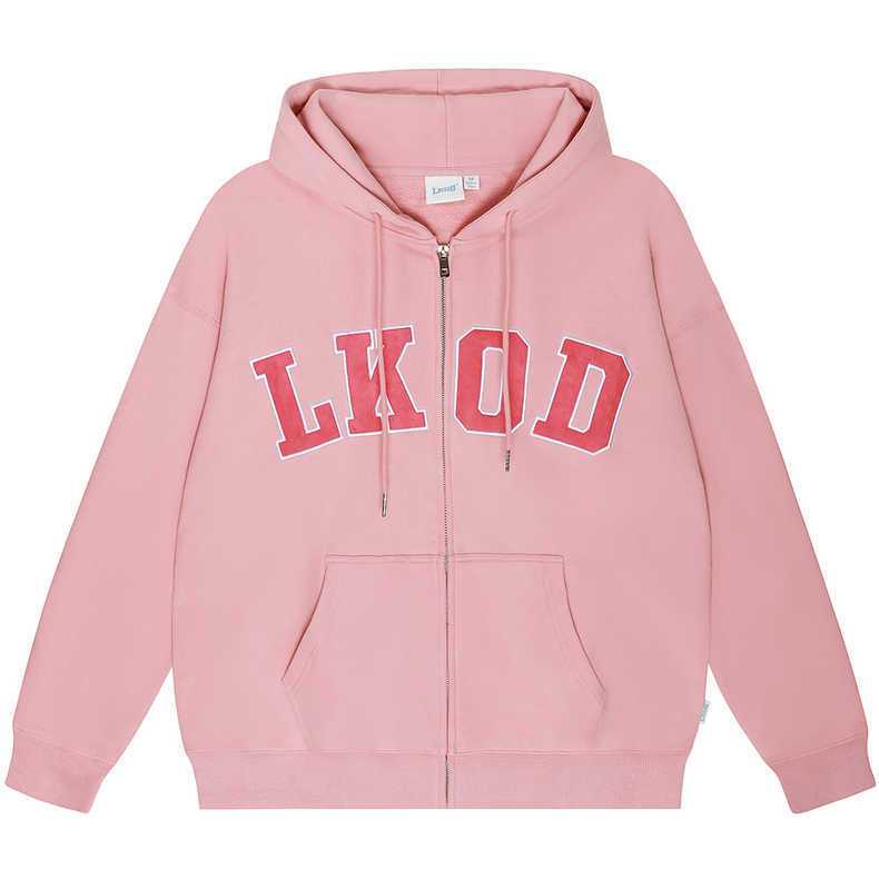 Áo Khoác Tay Dài Có Khóa Kéo In Chữ Phong Cách Mới Dành Cho Nữ